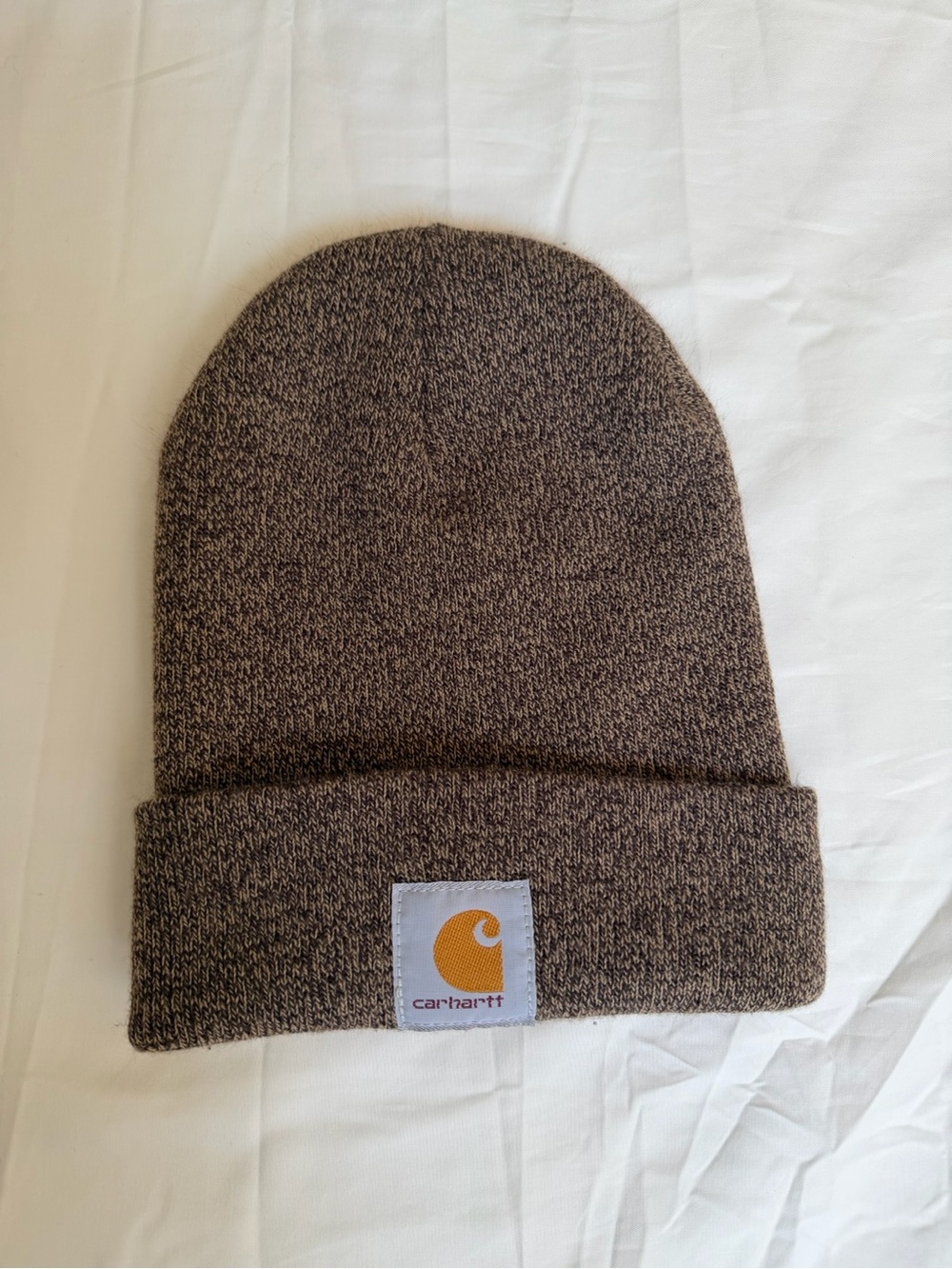 Carhartt Heathered Brown Knit Cuffed Beanie